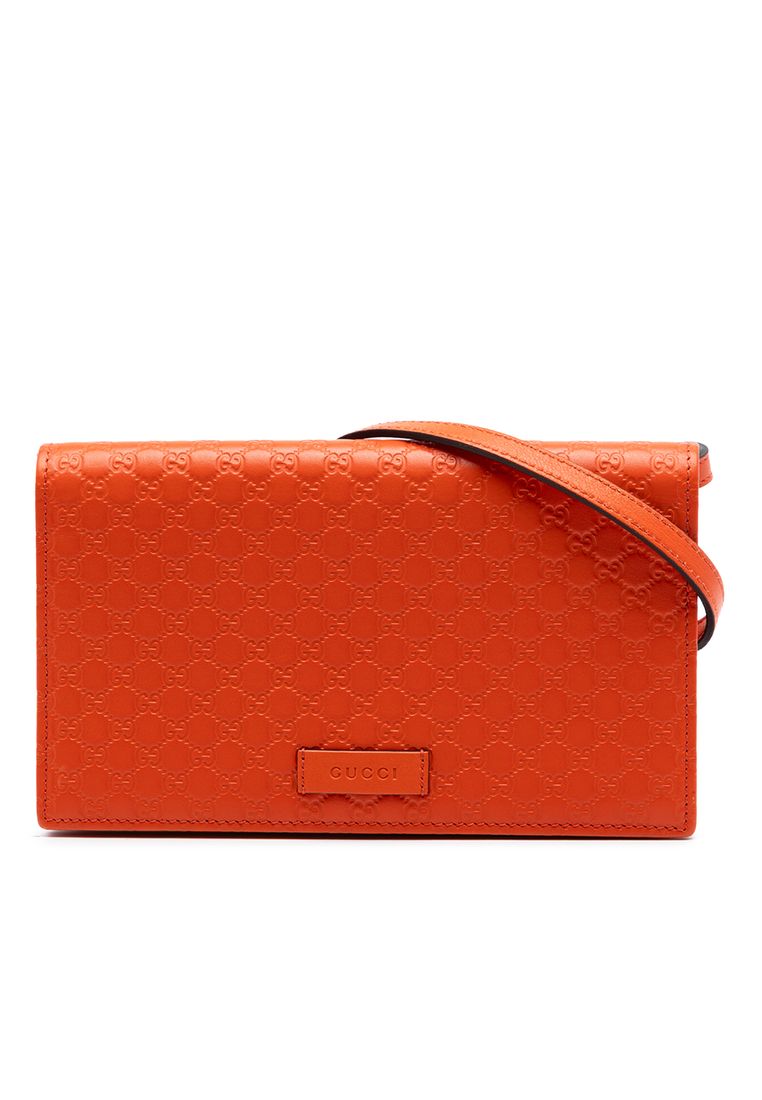 Gucci Pre-Loved Gucci Microguccissima Wallet On Strap