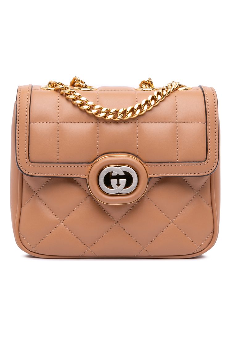 Gucci Pre-Loved Gucci Mini Leather Deco Chain Shoulder Bag