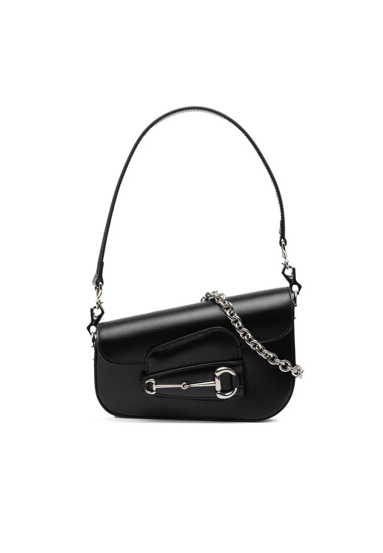 Gucci Pre-Loved Gucci Mini Leather Asymmetric Horsebit 1955 Satchel