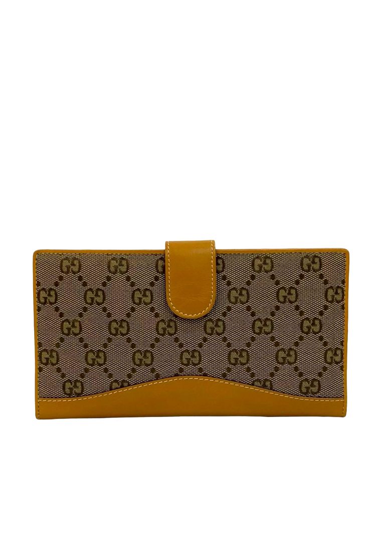 Gucci Pre-Loved Gucci Gg Canvas Long Wallet