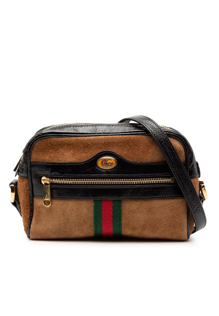 Gucci Pre-Loved Gucci Mini Suede Ophidia Crossbody