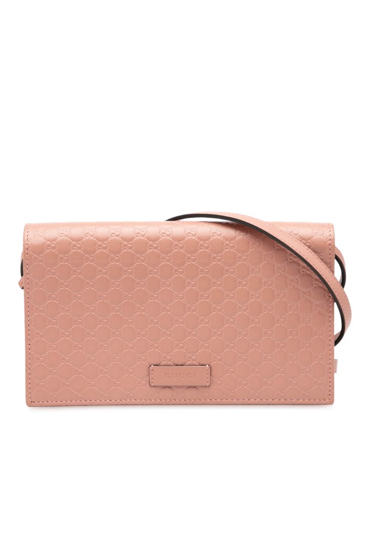 Gucci Pre-Loved Gucci Microguccissima Wallet On Strap