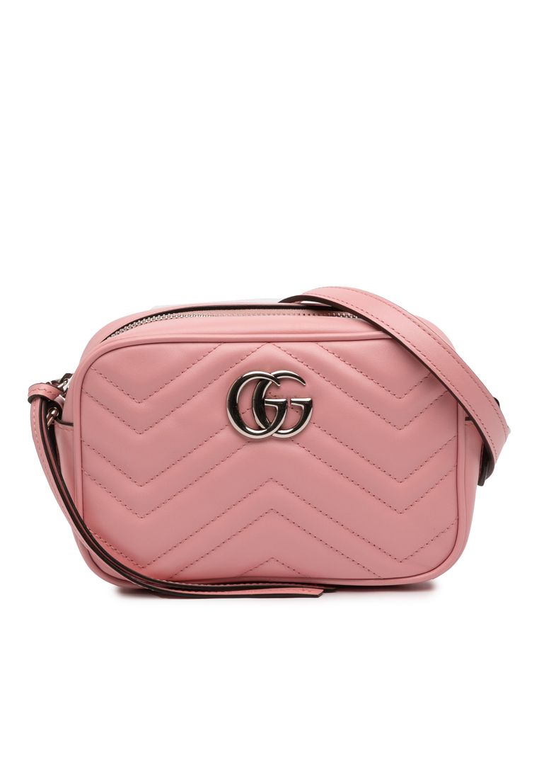 Gucci Pre-Loved Gucci Mini Gg Marmont Matelasse Leather Crossbody