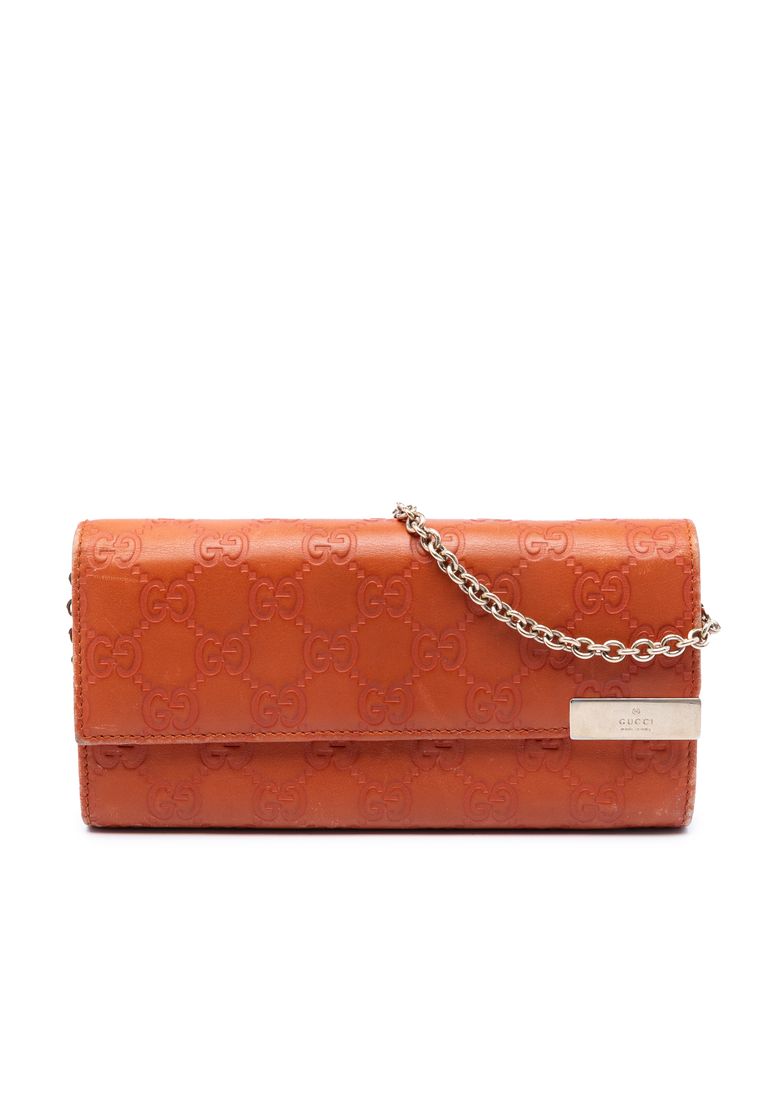 Gucci Pre-Loved Gucci Guccissima Dice Wallet On Chain