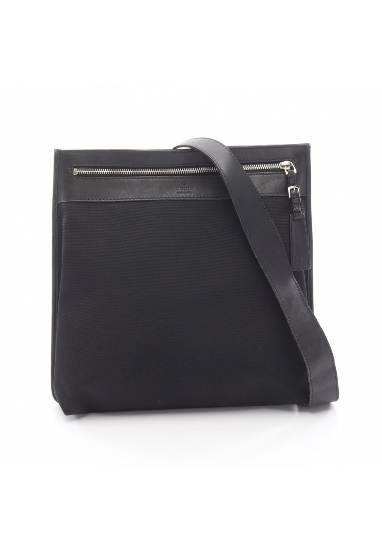 Gucci Pre-Loved Gucci Shoulder bag canvas leather black