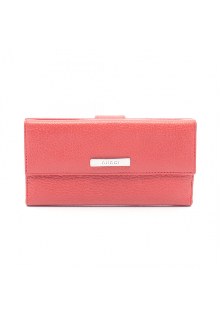 Gucci Pre-Loved Gucci W hook wallet leather Red