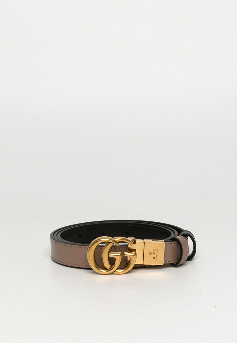 Gucci Gg Marmont Reversible Thin Belt