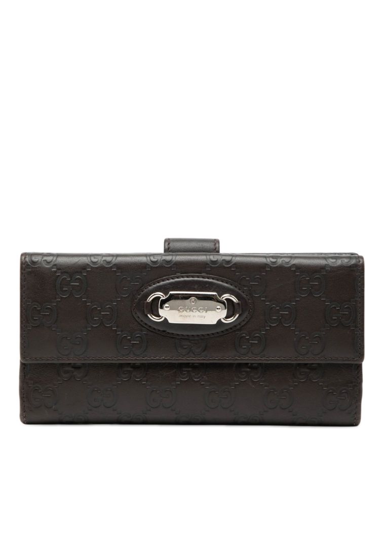Gucci Pre-Loved Gucci Guccissima Continental Long Wallet