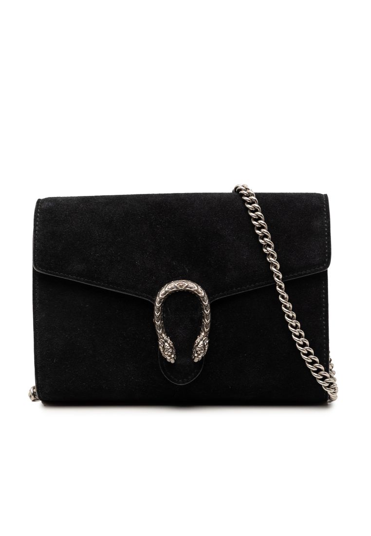 Gucci Pre-Loved Gucci Suede Dionysus Wallet On Chain