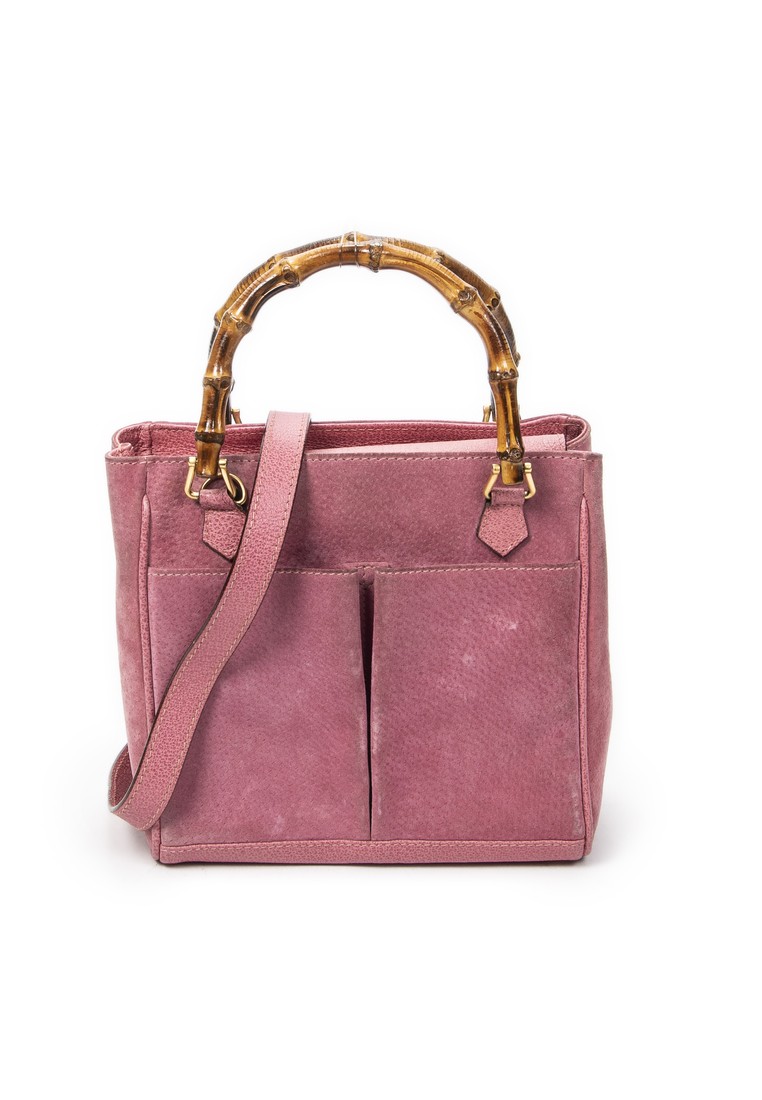 GUCCI Pre-Loved Vintage Small Bamboo Tote