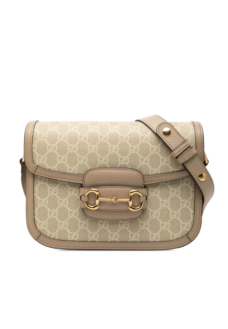 GUCCI Pre-Loved Gucci Medium Gg Supreme Horsebit 1955 Shoulder Bag