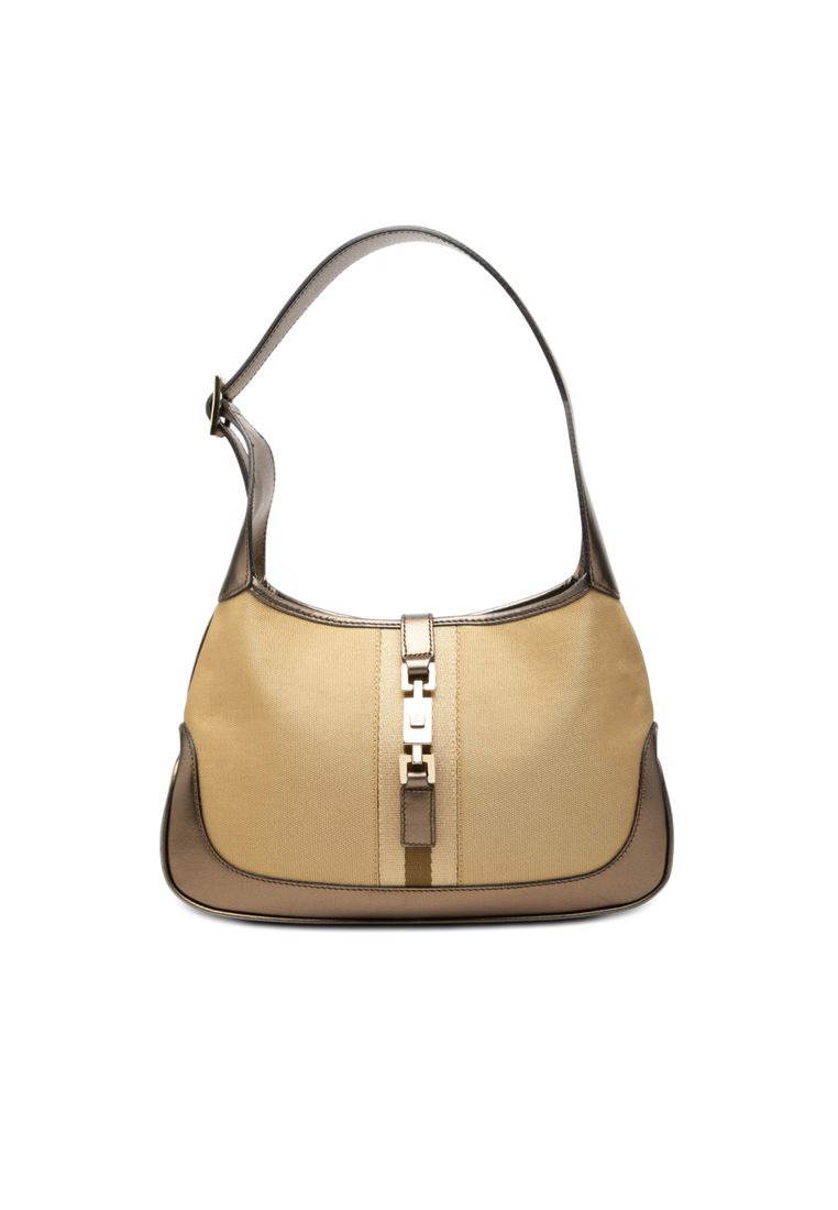 GUCCI Pre-Loved Gucci Canvas Web Jackie Shoulder Bag