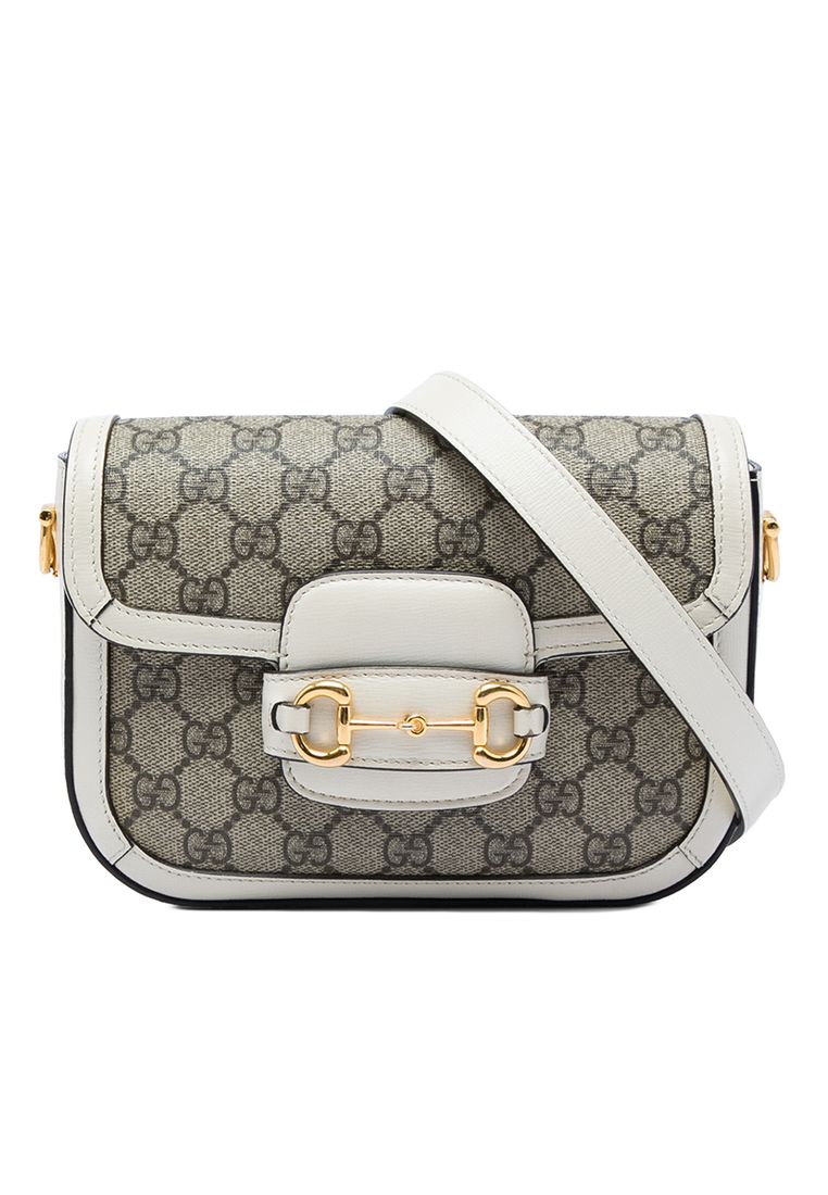 GUCCI Pre-Loved Gucci Small Gg Supreme Web Horsebit 1955 Crossbody
