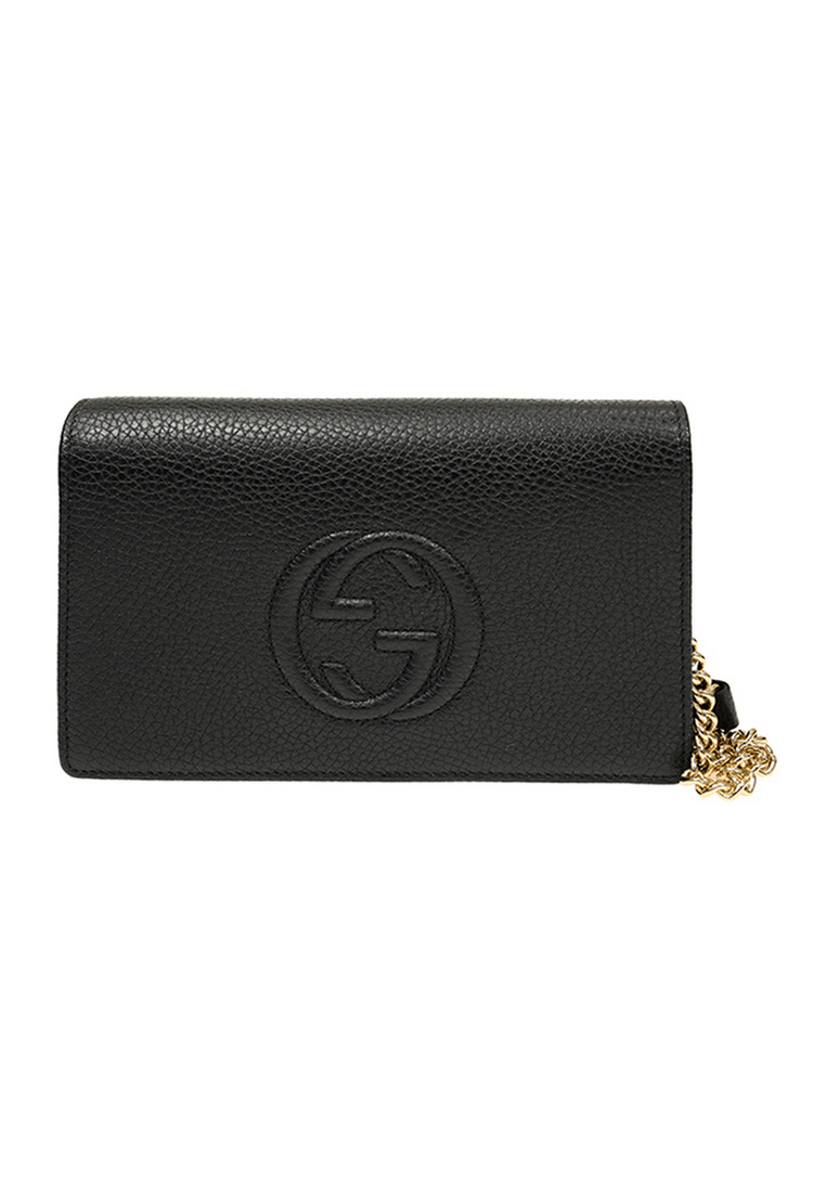 Gucci Soho Chain Wallet for Women in Black
