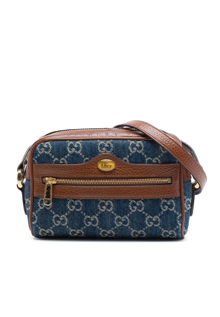 Gucci Pre-Loved Gucci Mini Gg Denim Ophidia Crossbody