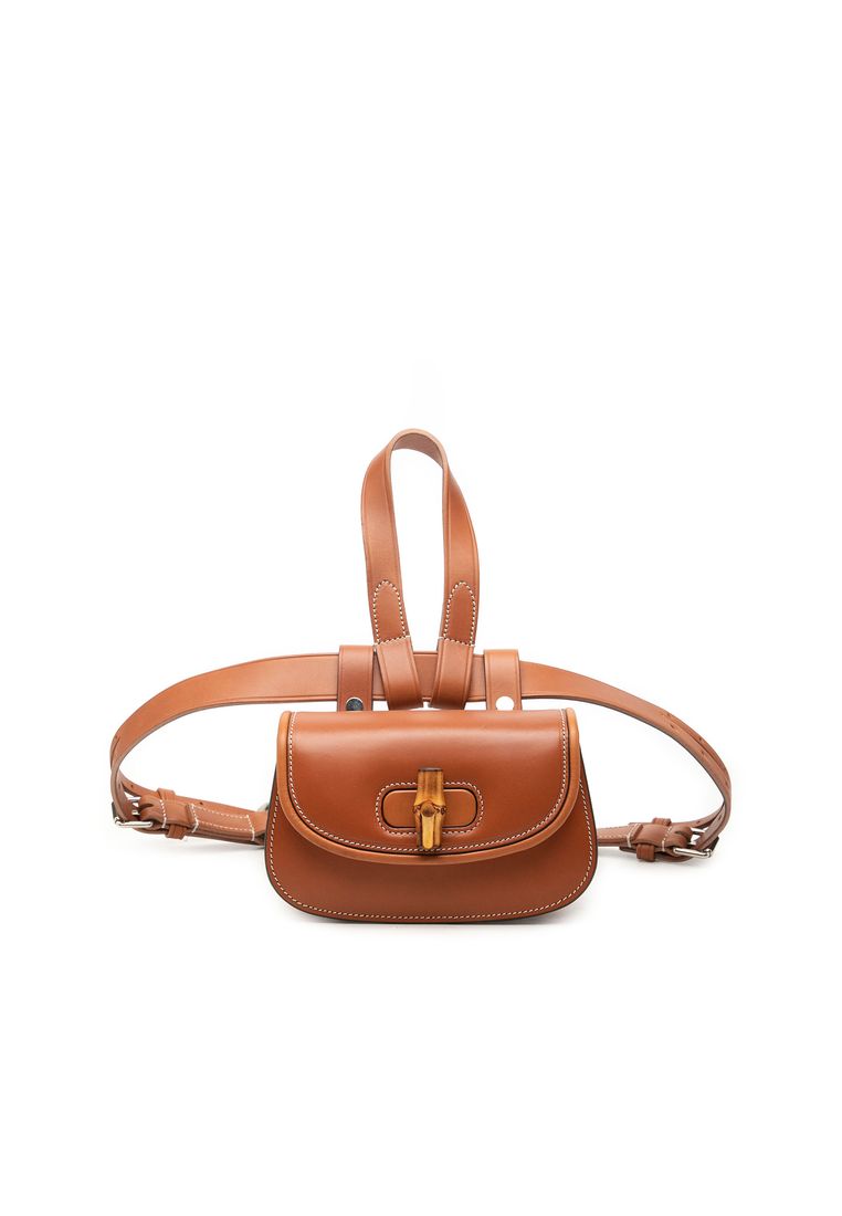 Gucci Pre-Loved Gucci Mini Calfskin Bamboo 1947 Belt Bag