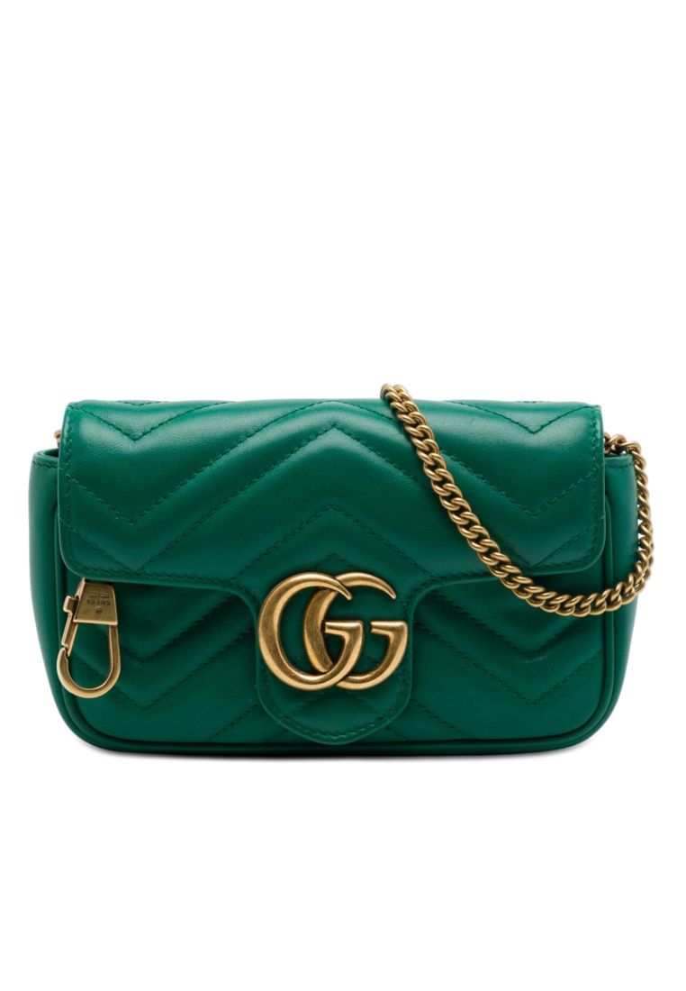 GUCCI Pre-Loved Gucci Mini Gg Marmont Matelasse Calfskin Flap Crossbody