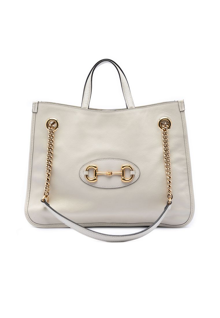 GUCCI Pre-Loved Gucci Medium Calfskin Horsebit 1955 Chain Tote
