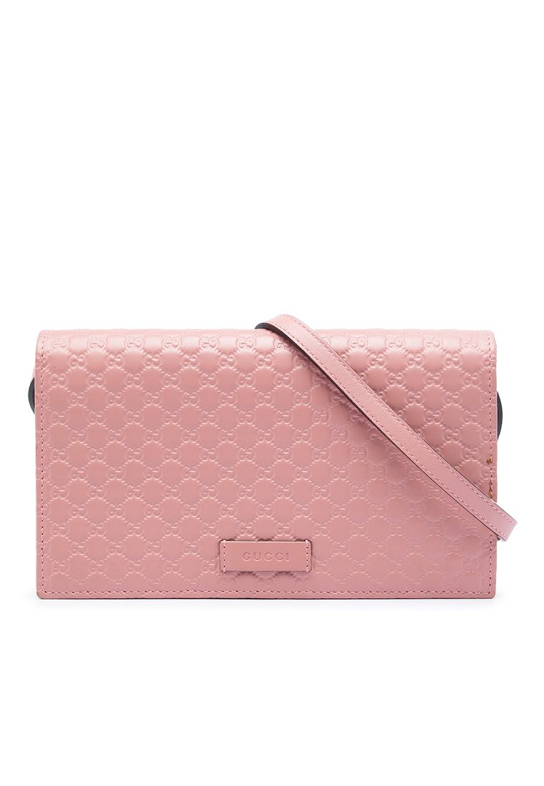 Gucci Pre-Loved Gucci Microguccissima Wallet On Strap