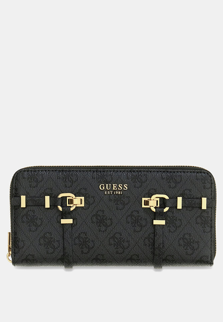Guess Leona Logo Large Zip Around Wallet