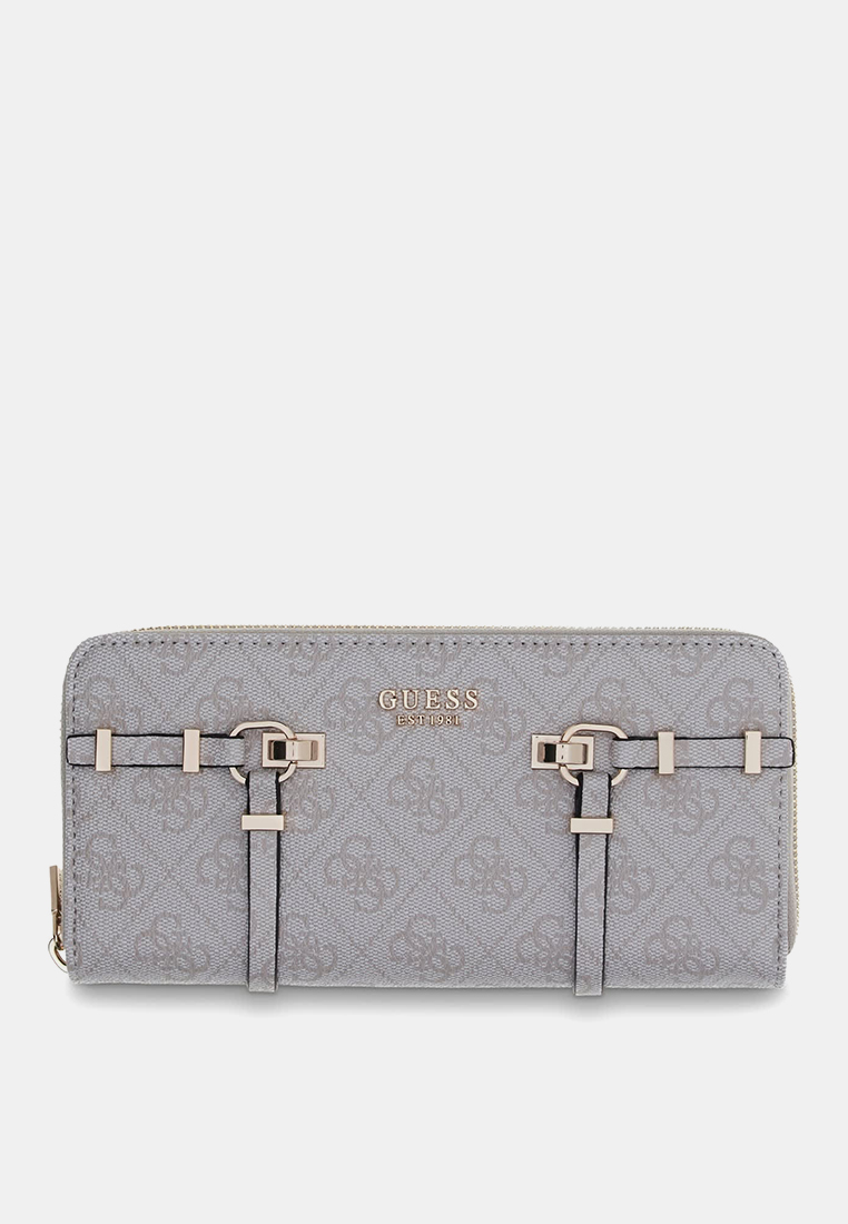 Guess Leona Logo Large Zip Around Wallet