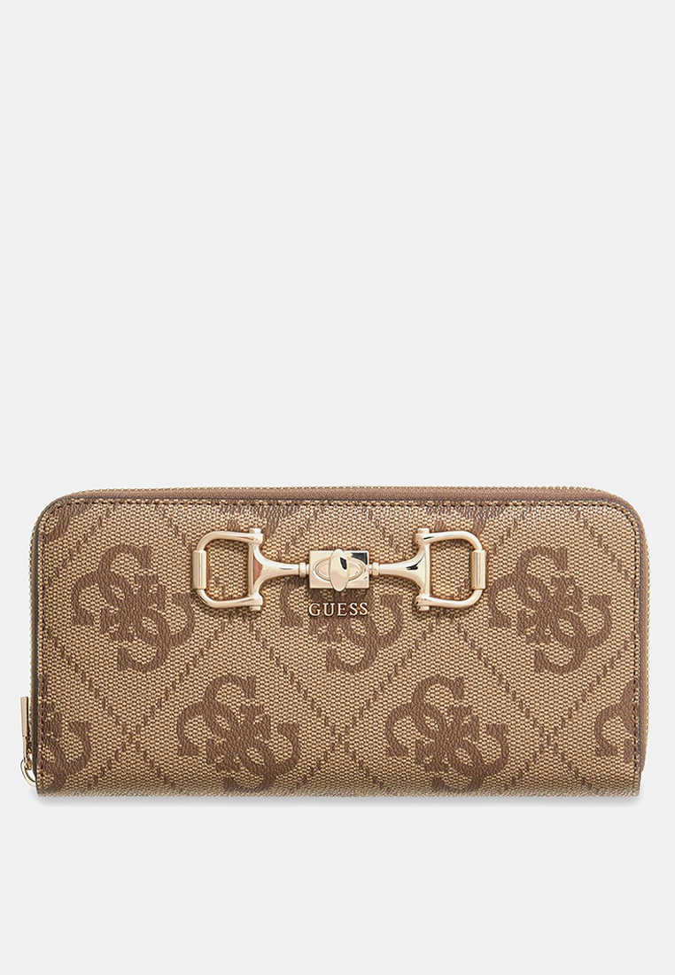 Guess Janie Logo Large Zip Around Wallet