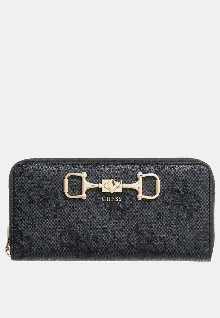 Guess Janie Logo Large Zip Around Wallet