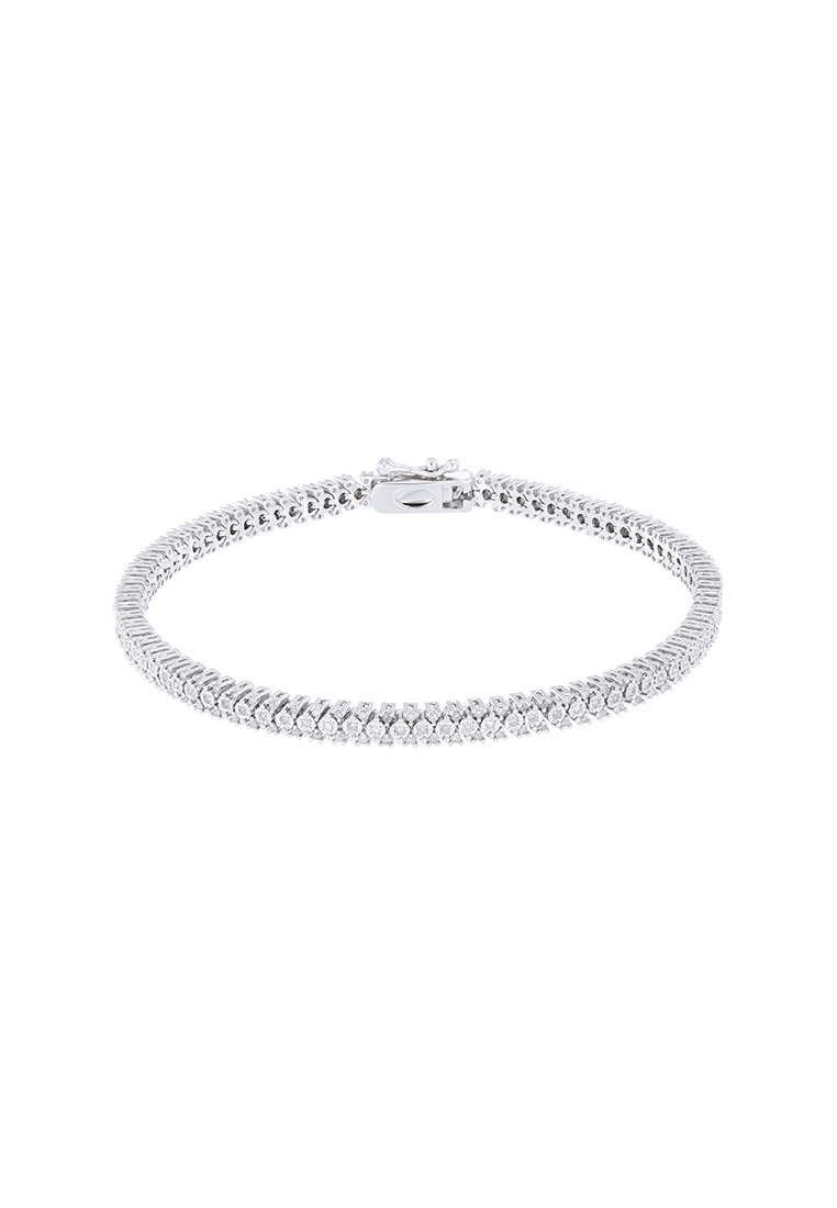 HABIB HABIB 925 Silver 1 Carat Diamond Tennis Bracelet 67948