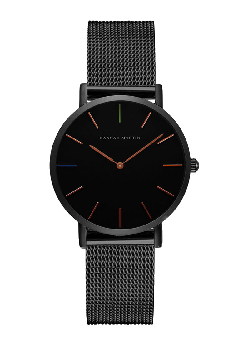 HANNAH MARTIN Hue Lunar Black Quartz Watch