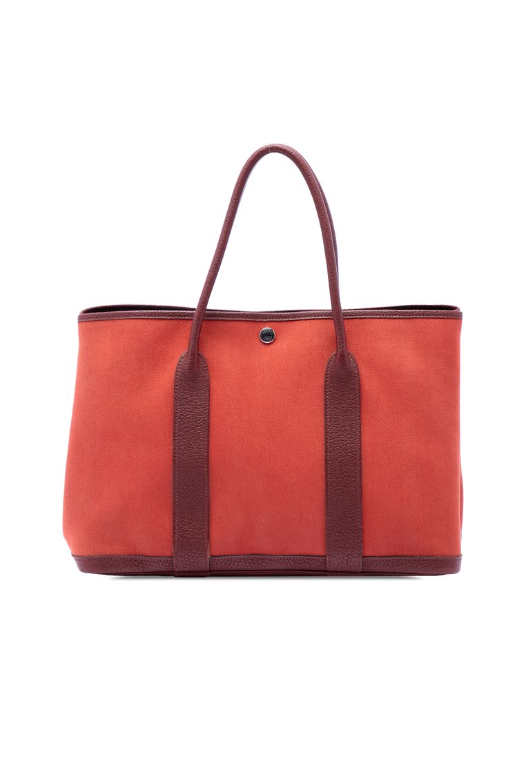 Hermès Pre-Loved Hermès Toile And Negonda Garden Party 30