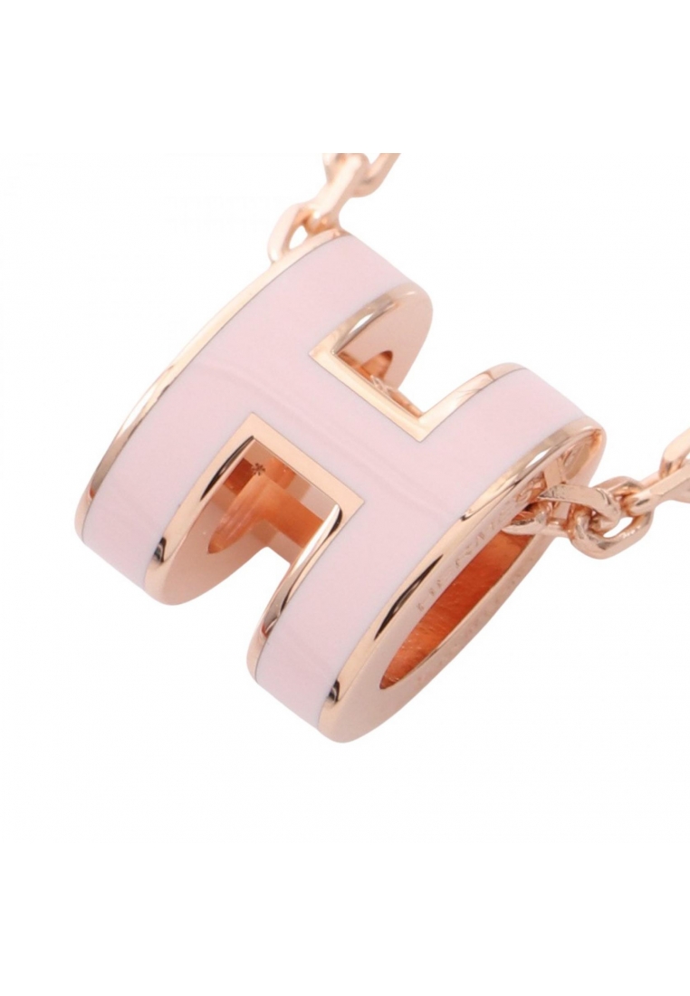 Hermès Pre-Loved Hermès MINI POP H Mini Pop H necklace GP Light pink Pink gold