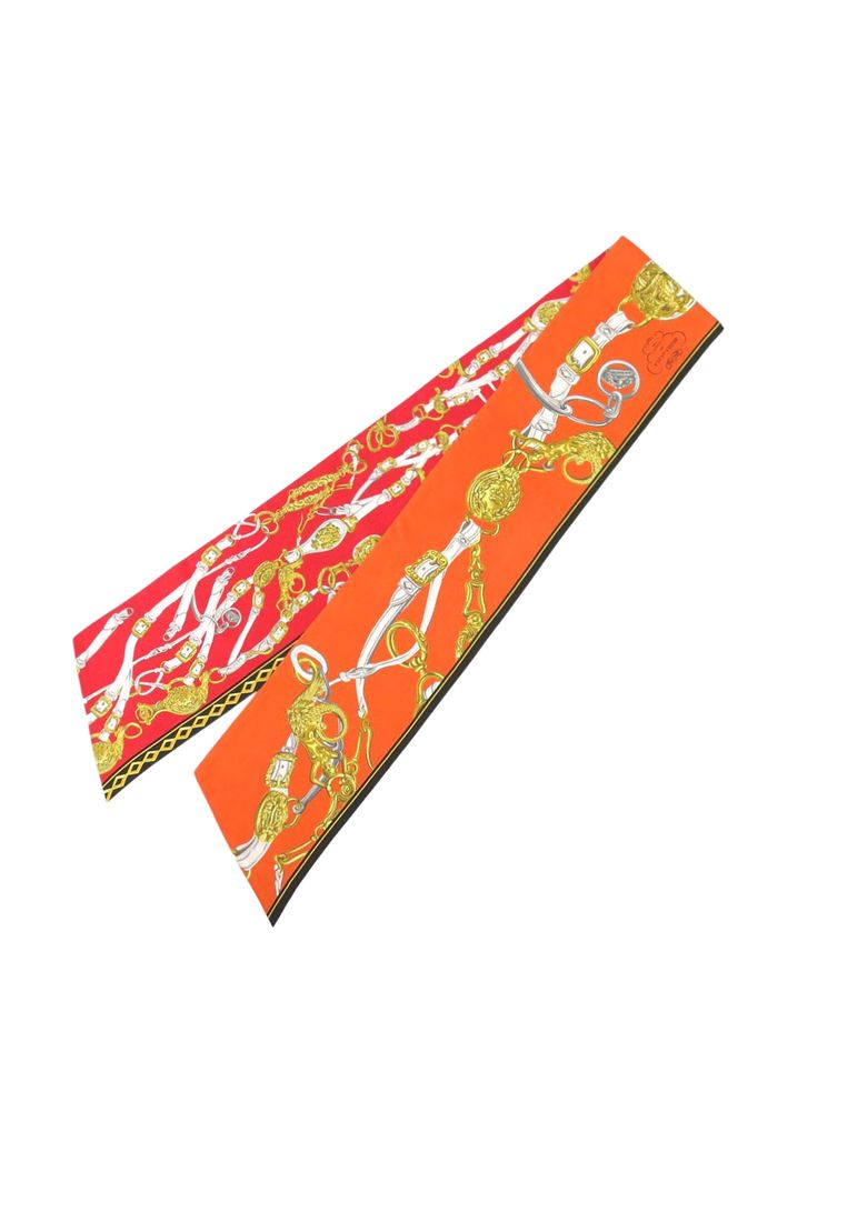 Hermès Pre-Loved Hermès Maxi Brides De Gala Silk Twilly Scarf