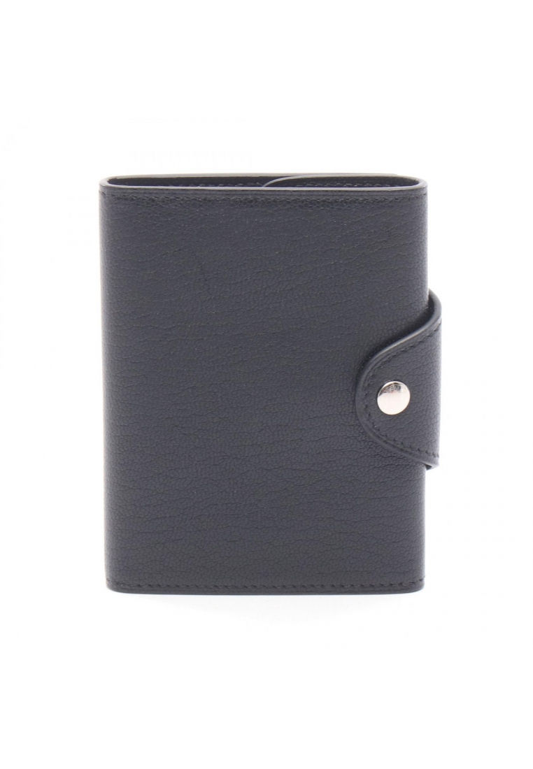 Hermès Pre-Loved Hermès The Iliad compact black trifold wallet Chevre Shamquila black silver hardwar