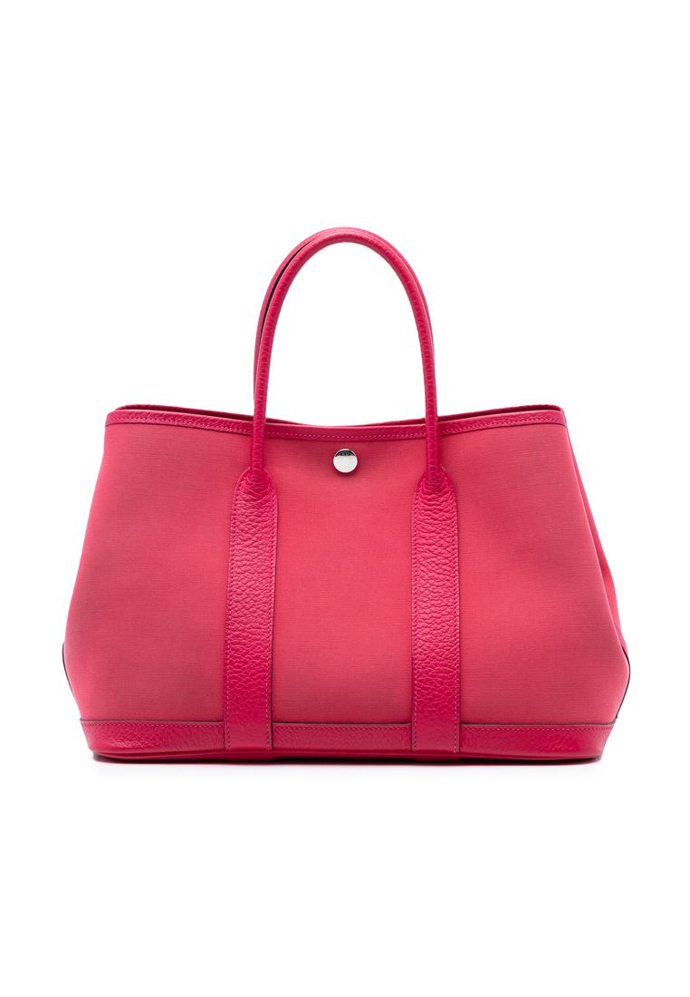 Hermès Pre-Loved Hermès Toile And Negonda Garden Party 30