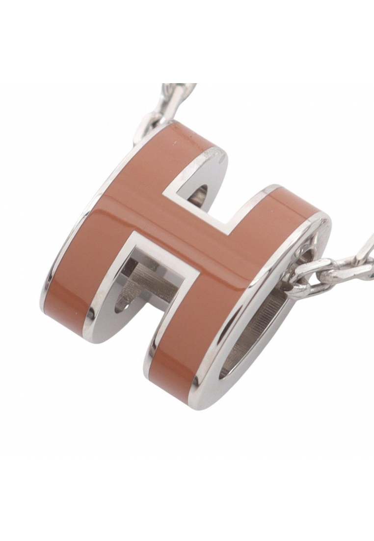 Hermès Pre-Loved Hermès MINI POP H Mini Pop H necklace Silver Brown