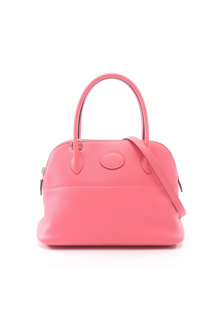 Hermès Pre-Loved Hermès Bolide 27 rose azalea 2WAY Handbag Veau Swift pink silver hardware A stamp