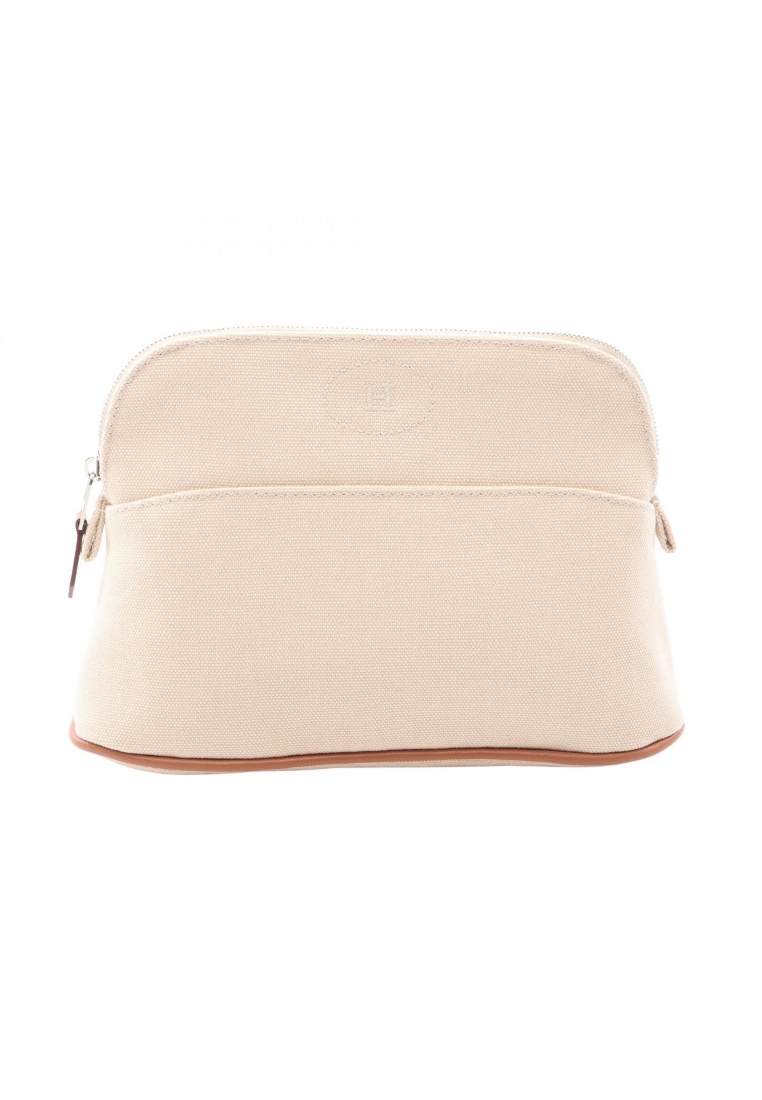 Hermès Pre-Loved Hermès Bolide Pouch mini natural Pouch canvas ivory silver hardware