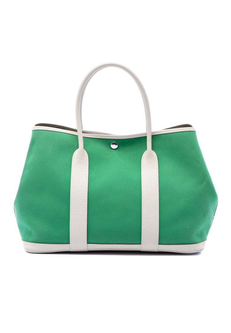 Hermès Pre-Loved Hermès Toile And Negonda Garden Party 36