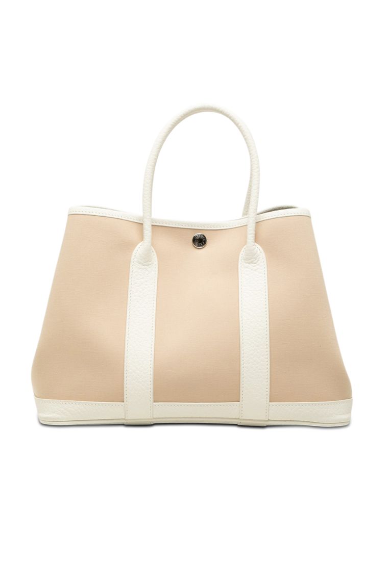 HERMÈS Pre-Loved Hermès Toile And Negonda Garden Party 30