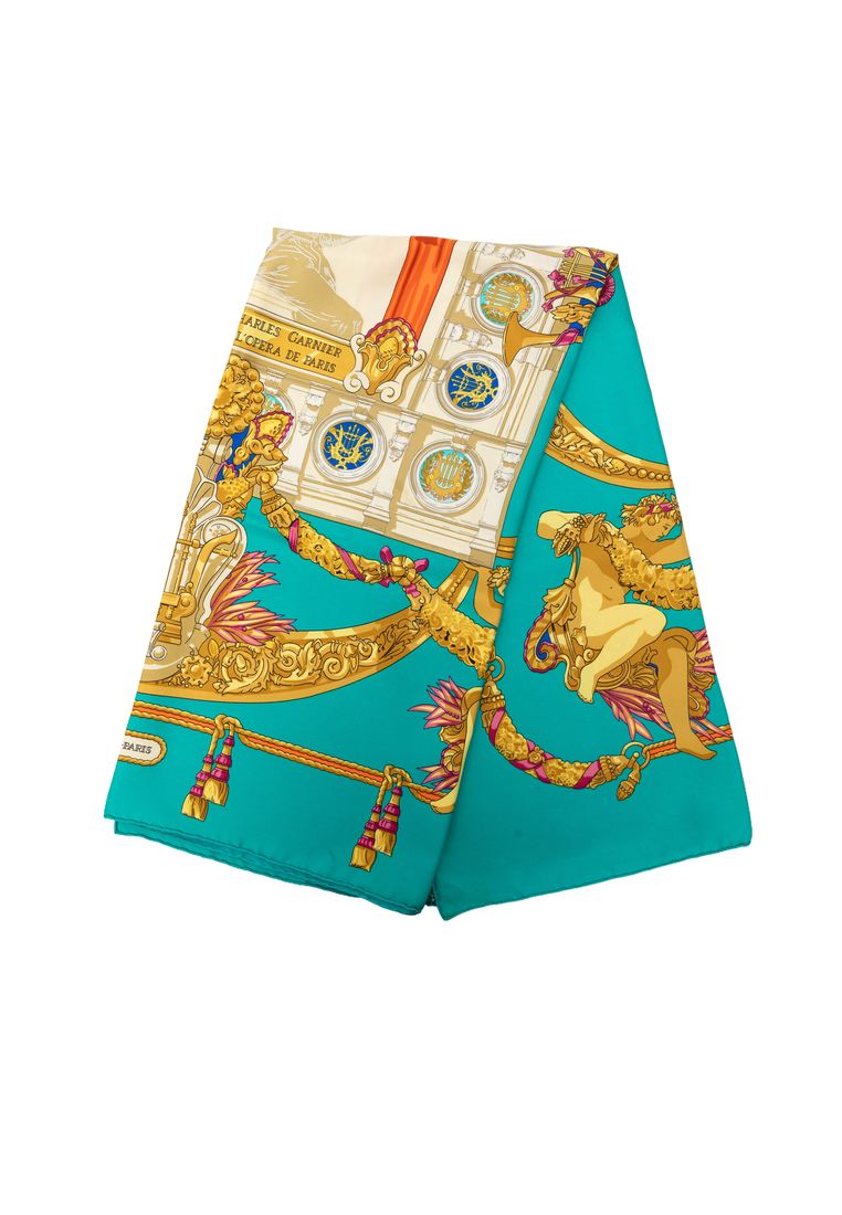 HERMÈS Pre-Loved Hermès Hommage A Charles Garnier Silk Scarf 90