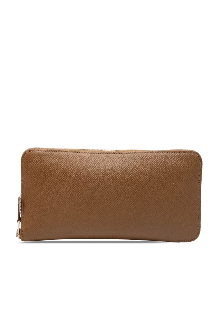 HERMÈS Pre-Loved Hermès Epsom Silk In Classique Long Wallet
