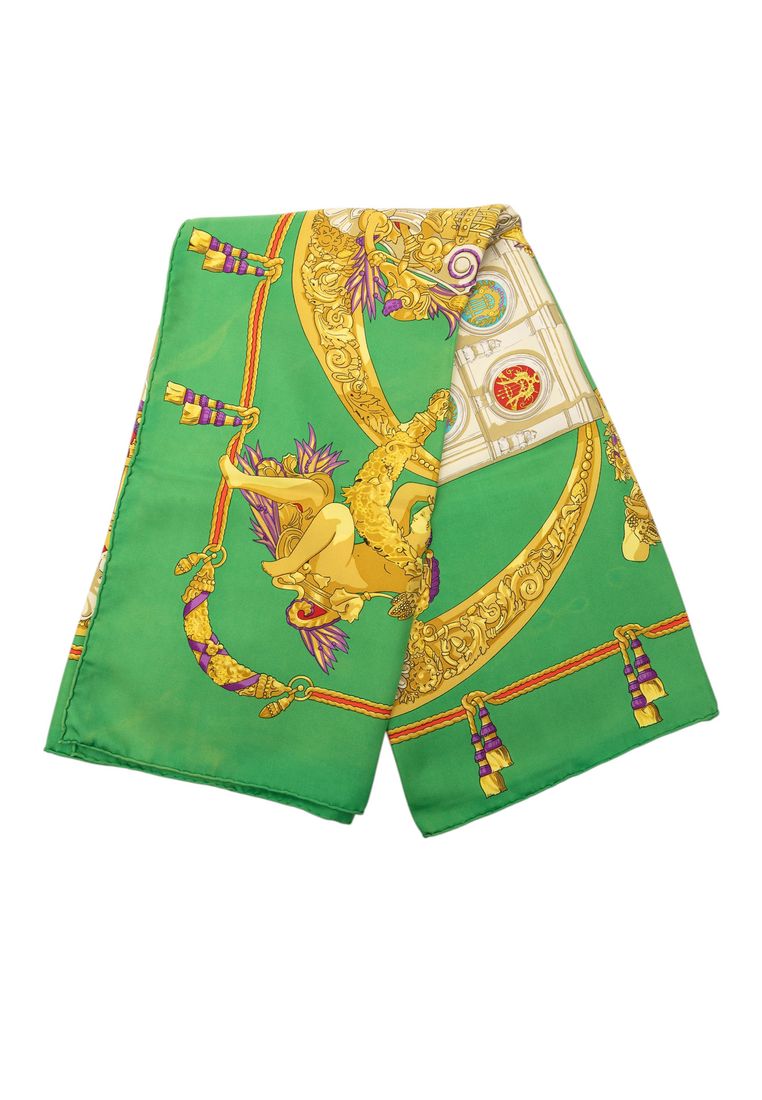 Hermès Pre-Loved Hermès Hommage A Charles Garnier Silk Scarf 90