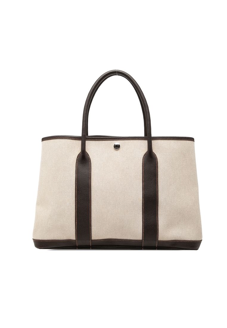 Hermès Pre-Loved Hermès Toile And Negonda Garden Party 36