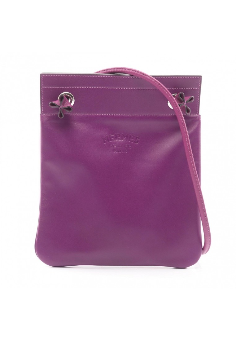 Hermès Pre-Loved Hermès Sac Aline mini anemone Shoulder bag Veau Swift purple silver hardware Y stam