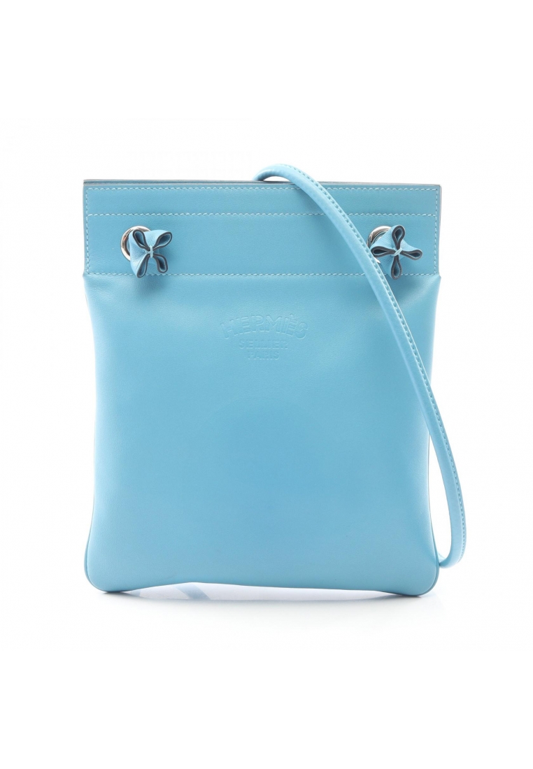 Hermès Pre-Loved Hermès Aline mini Blue du Nord Shoulder bag Veau Swift Light blue silver hardware D