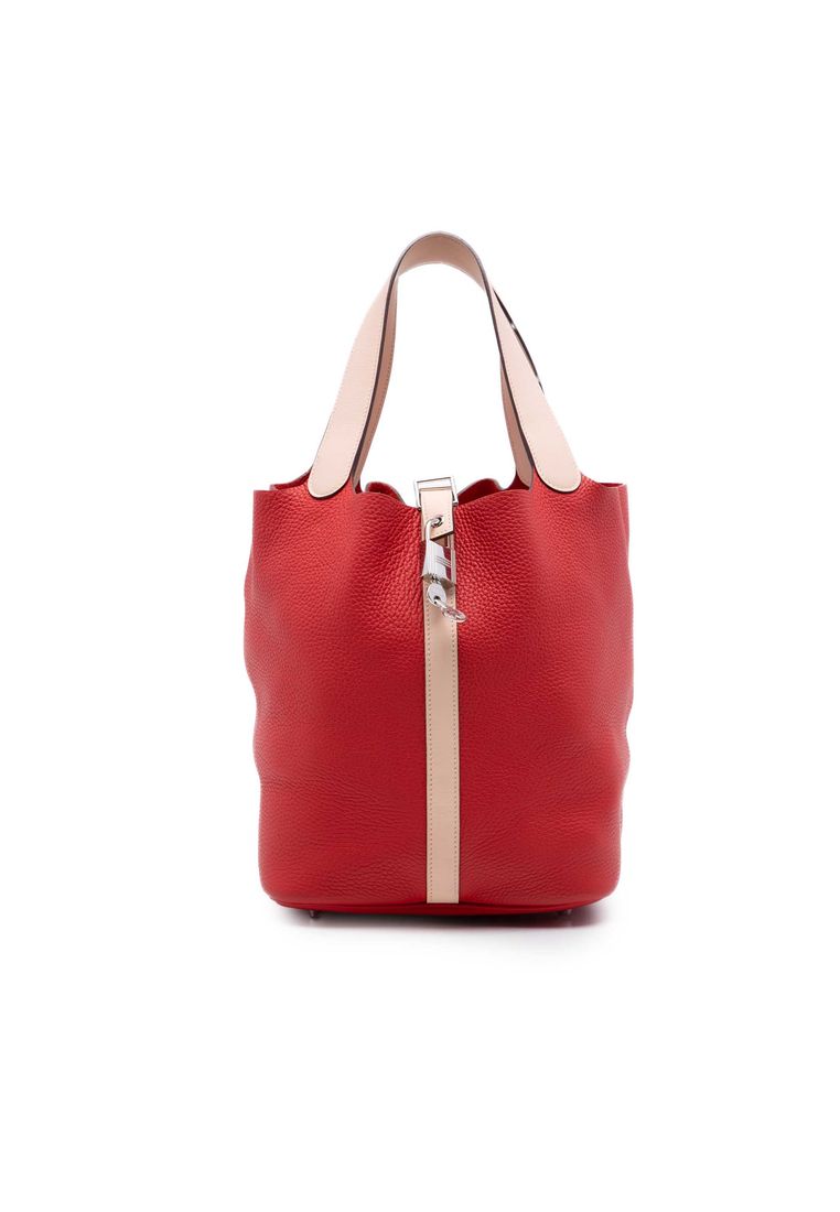 Hermès Pre-Loved Hermès Bicolor Clemence And Swift Picotin Lock 26