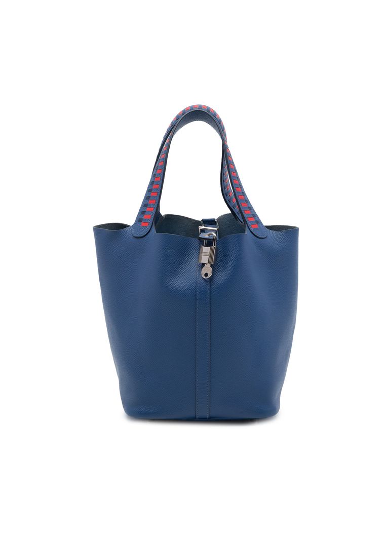 Hermès Pre-Loved Hermès Epsom Tressage Picotin Lock 22