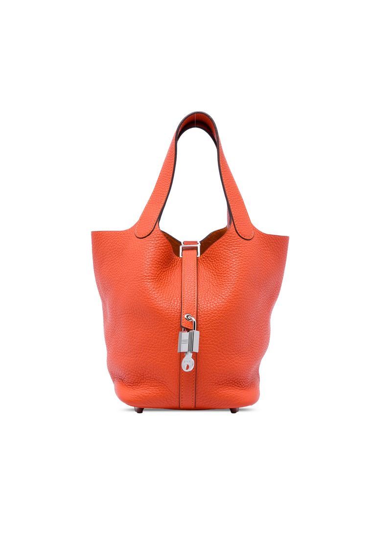 HERMÈS Pre-Loved Hermès Clemence Picotin Lock 18