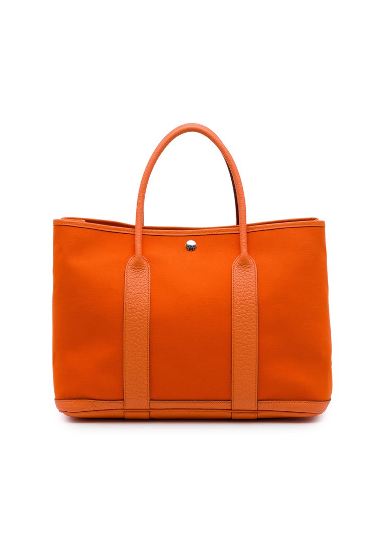 Hermès Pre-Loved Hermès Toile And Negonda Garden Party 36