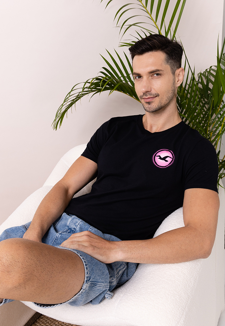 Scenic And Ombre Print T-Shirt